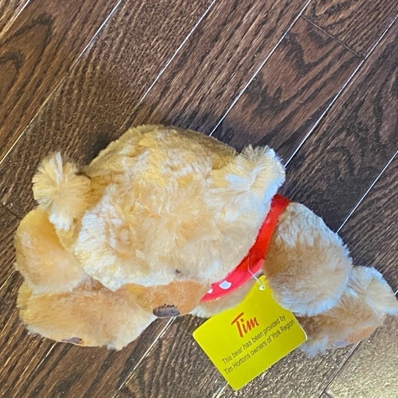 😍2/$20 NWT Tim Hortons Red T-Shirt Plush Stuffed Animal 8” - Picture 5 of 10